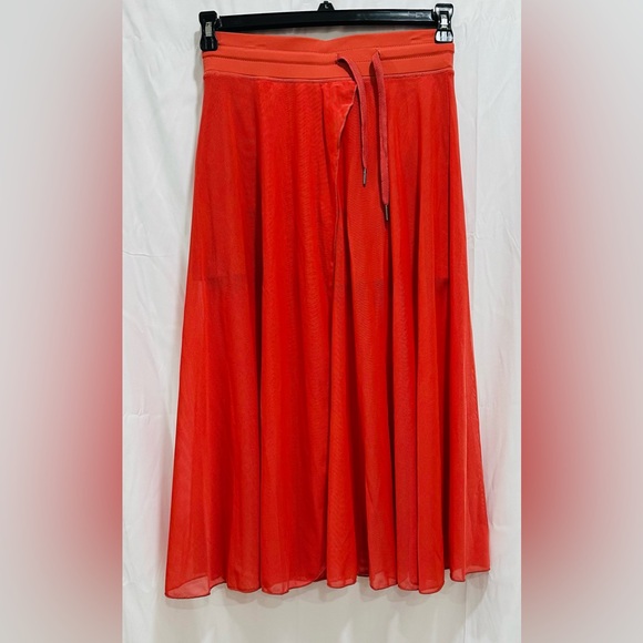 Women’s Breezeful High Waisted High Low Ruffle 2-in-1 Flowy‎ Skirt Skorts Sz S - Picture 1 of 9